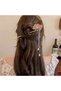Peony Zircon Stone Pink Floral Japanese Bun Hairpin 16cm - Elegant Dangling Pearl Metal Stick Hairpin - 2