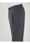 Anthracite Men's Sweatpants with Zipper Pockets, Slim Fit, Ribbed Cuffs, Sports Sweatpants - 3