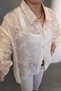 Imported Lace Detailed Shirt - Beige - 2