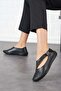 100% Genuine Leather Comfortable Elastic Women's Mother Shoes - 3