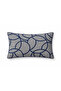 Throw Pillow Cover Embroidered Decorative – Modern Gray Navy Blue Throw Pillow Living Room - 7