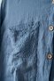 Blue Shirt Collar Cuffed Sleeves Buttoned Double Pockets Embroidered Casual Cotton Woven Shirt 67 55 - 7