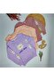 Girl's Purple Lovely Bear Embossed Printed Sweatshirt