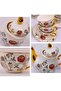 B&S 31-Piece Porcelain Tea Set for 6 | Vintage Floral Tea Service with Teapot, Sugar & Milk Pot, Cup - 2