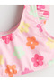 Pink Printed Baby Girl Swimsuit Set - 7