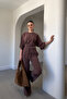 Bat Sleeve Washable Modal Set - Brown - 4