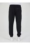Black Men's Sweatpants with Zipper Pockets, Slim Fit, Ribbed Cuffs, Sports Sweatpants - 4