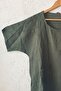 Dark Khaki Pool Collar Short Sleeve Pocketed Embroidered Asymmetrical Linen Look Oversize Woven Blouse 75 67 - 2