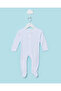 Baby Boys Blue And White 2 Piece Sleepsuit Set - 3