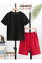 Skeleton Heart Printed Top and Shorts/T-Shirt Summer Children's Two-Piece Set - 2