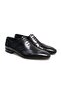 Black Color Lace-Up Genuine Leather Men's Shoes