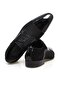 Black Color Lace-Up Genuine Leather Leather Sole Men's Shoes - 2