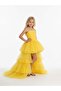 Girl's Tulle Front Short Back Court Train Evening Dress - 3