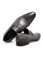 Gray Color Laceless Genuine Leather Leather Sole Men's Shoes - 2