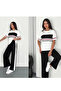 Striped Modal Fabric Cotton Comfortable Casual and Stylish Summer Tracksuit Set