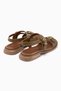 Maggy Green Cross-Strapped Women's Sandals - 6