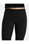Black Organic Cotton Regular Waist 7/8 Midi Capri Leggings - 4