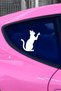 Cat Sticker - Car Sticker - Cat Silhouette Auto Sticker 14X15Cm - 3