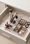 3-Piece Transparent Drawer Makeup and Jewelry Organizer Set & Modular Organizer with Dividers