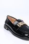 Laceless Buckle Thermo Sole Genuine Leather Loafer 340-1988 Women's Shoes - 8