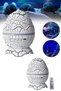 Egg-Shaped Table and Night Light Projector That Can Change Colors