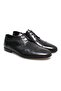 Black Color Lace-Up Genuine Leather Men's Shoes