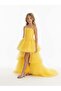 Girl's Tulle Front Short Back Court Train Evening Dress - 6