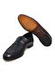 Black Color Laceless Genuine Leather Men's Shoes - 3