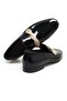 Black Color Laceless Genuine Leather Men's Shoes - 2