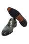 Green Color Lace-Up Genuine Leather Men's Shoes - 3