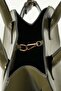 Women's Small Size Camille Green Gold Buckle Hand and Shoulder Bag - 3