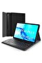Galaxy Tab S8 Plus/ S7 Plus Keyboard Case, Wireless Detachable, PU Leather Stand Cover, Micro USB Re