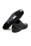 Black Color Lace-Up Genuine Leather Men's Shoes - 2