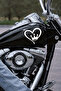 Heart Crown Sticker - Heart Auto Sticker - Car Motor Helmet Sticker 15X14Cm
