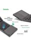 Ultra Thin Mini Bluetooth 3.0 Foldable Keyboard Wireless Folding BT With Touchpad Keyboard compatibl - 3