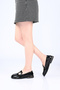 Laceless Buckle Thermo Sole Genuine Leather Loafer 340-1988 Women's Shoes - 3