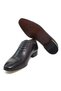 Black Color Laceless Genuine Leather Men's Shoes - 3
