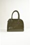 Women's Small Size Camille Green Gold Buckle Hand and Shoulder Bag