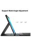 Galaxy Tab S8 Plus/ S7 Plus Keyboard Case, Wireless Detachable, PU Leather Stand Cover, Micro USB Re - 4