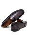 Gray Color Laceless Genuine Leather Men's Shoes - 2