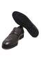 Brown Laceless Genuine Leather Men's Shoes - 3