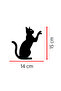 Cat Sticker - Car Sticker - Cat Silhouette Auto Sticker 14X15Cm - 3