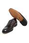 Brown Laceless Genuine Leather Men's Shoes - 3