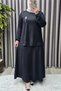 Women's Clothing Plus Size Crystal-Embellished Sports Skirt Set - 8