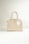 Women's Small Size Camille Cream Gold Buckle Hand and Shoulder Bag