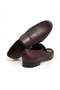 Brown Laceless Genuine Leather Men's Shoes - 2