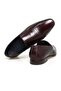 Brown Laceless Genuine Leather Leather Sole Men's Shoes - 2