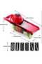 10-in-1 Professional Mandoline Slicer – Multifunctional Vegetable Cutter & Grater Set - 5