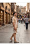 Textured Sofi̇a Linen 2-Piece Shirt Shorts Set - 4