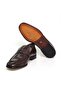 Brown Laceless Genuine Leather Men's Shoes - 3